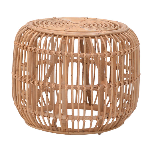 Rajesty pakoworld stool rattan pe in natural color D60x46cm