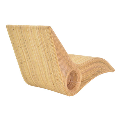 Kyrilete armchair-lounger pakoworld rattan in natural shade 67x150x90cm