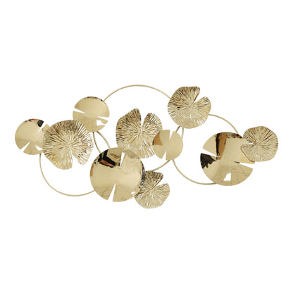 Wall decoration Lacy Inart metal in gold shade 118x57x5cm