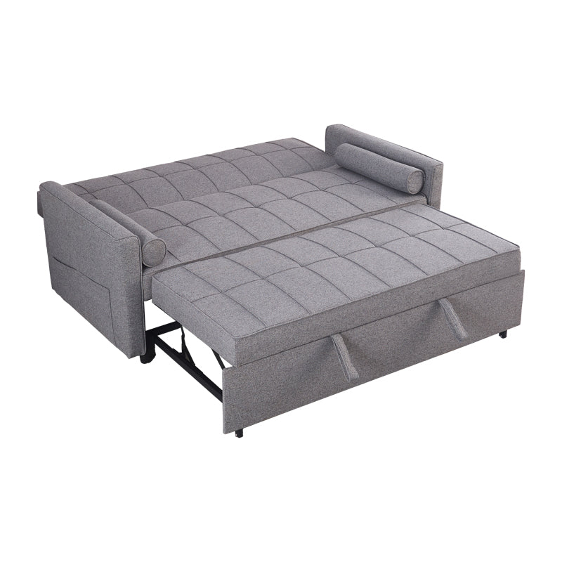 Sofa-bed Jursy pakoworld gray fabric 170x91x90cm