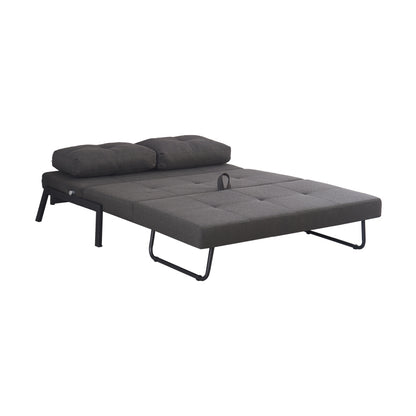 Sofa-bed Hafrene pakoworld anthracite fabric 151x94x71cm