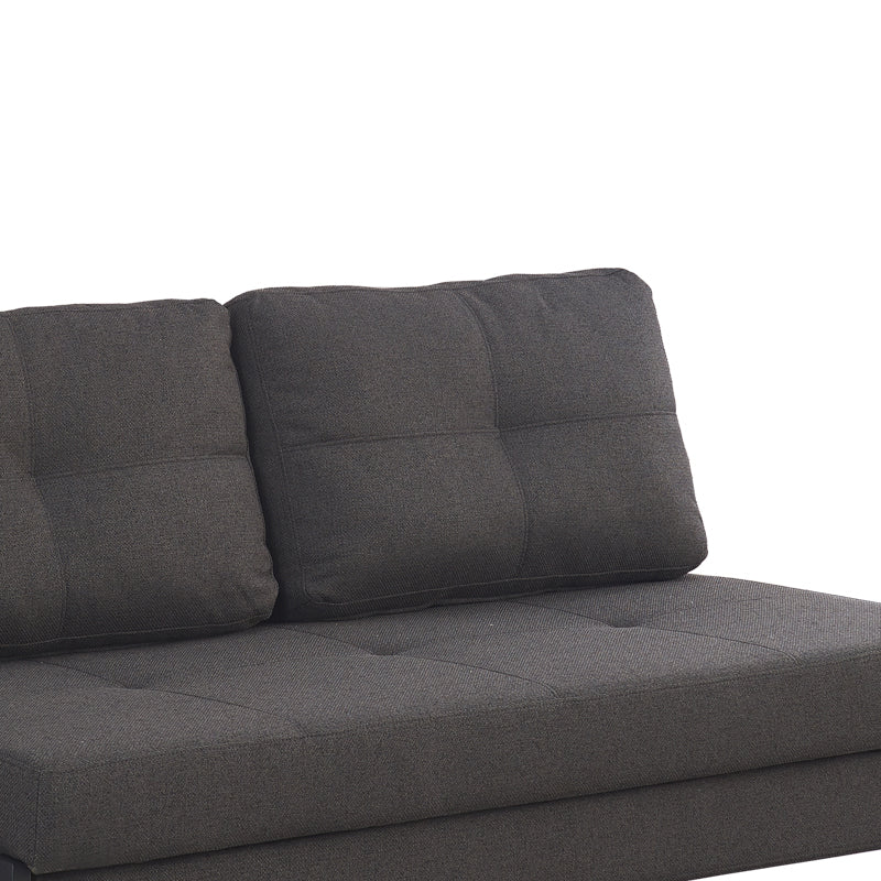 Sofa-bed Hafrene pakoworld anthracite fabric 151x94x71cm