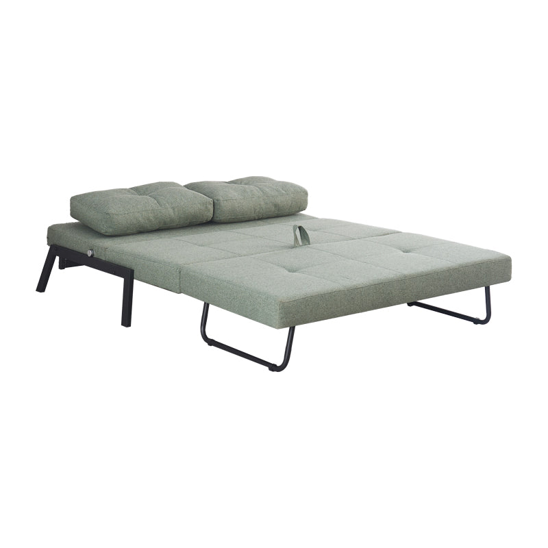 Sofa-bed Hafrene pakoworld light green fabric 151x94x71cm