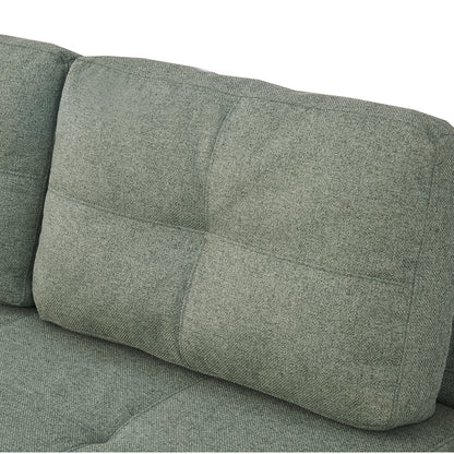 Sofa-bed Hafrene pakoworld light green fabric 151x94x71cm