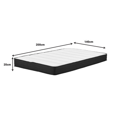 Casmeriane pakoworld Pocket spring roll pack single-sided mattress 16cm 140x200x20cm