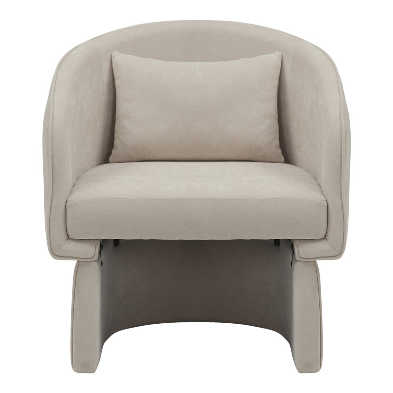Armchair Playmob pakoworld fabric in beige shade 69x65x79cm
