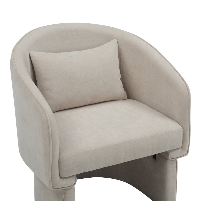 Armchair Playmob pakoworld fabric in beige shade 69x65x79cm