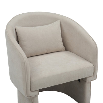 Armchair Playmob pakoworld fabric in beige shade 69x65x79cm