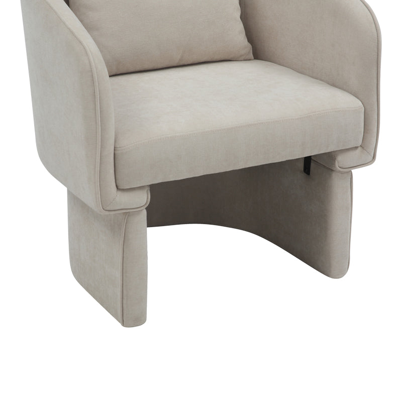 Armchair Playmob pakoworld fabric in beige shade 69x65x79cm