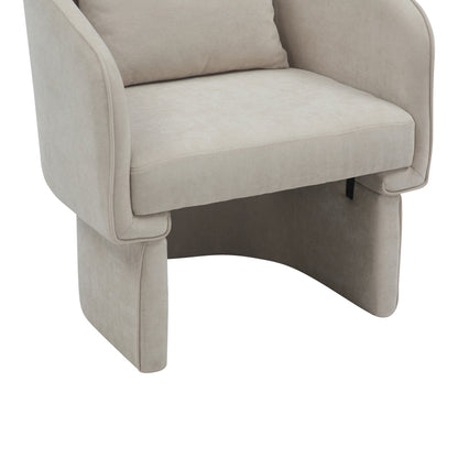 Armchair Playmob pakoworld fabric in beige shade 69x65x79cm