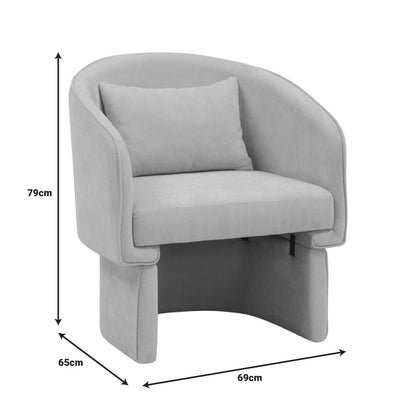 Armchair Playmob pakoworld fabric in tile shade 69x65x79cm