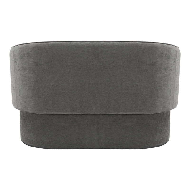 Two-seater sofa Playmob pakoworld gray fabric 65x128x79cm