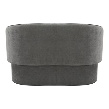 Two-seater sofa Playmob pakoworld gray fabric 65x128x79cm