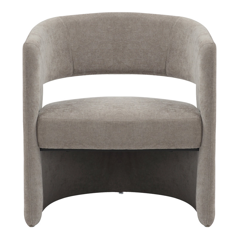 Leicy pakoworld fabric armchair in gray-beige shade 69x63x76.5cm