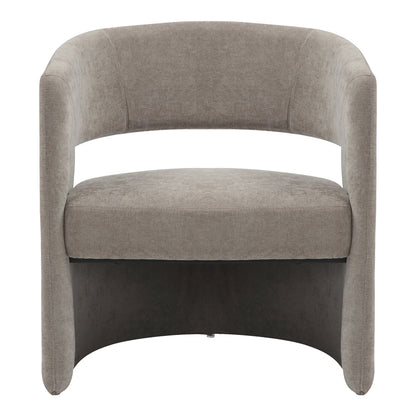 Leicy pakoworld fabric armchair in gray-beige shade 69x63x76.5cm
