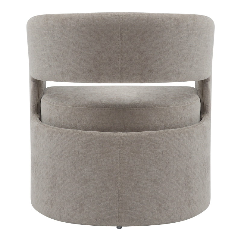 Leicy pakoworld fabric armchair in gray-beige shade 69x63x76.5cm