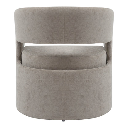 Leicy pakoworld fabric armchair in gray-beige shade 69x63x76.5cm