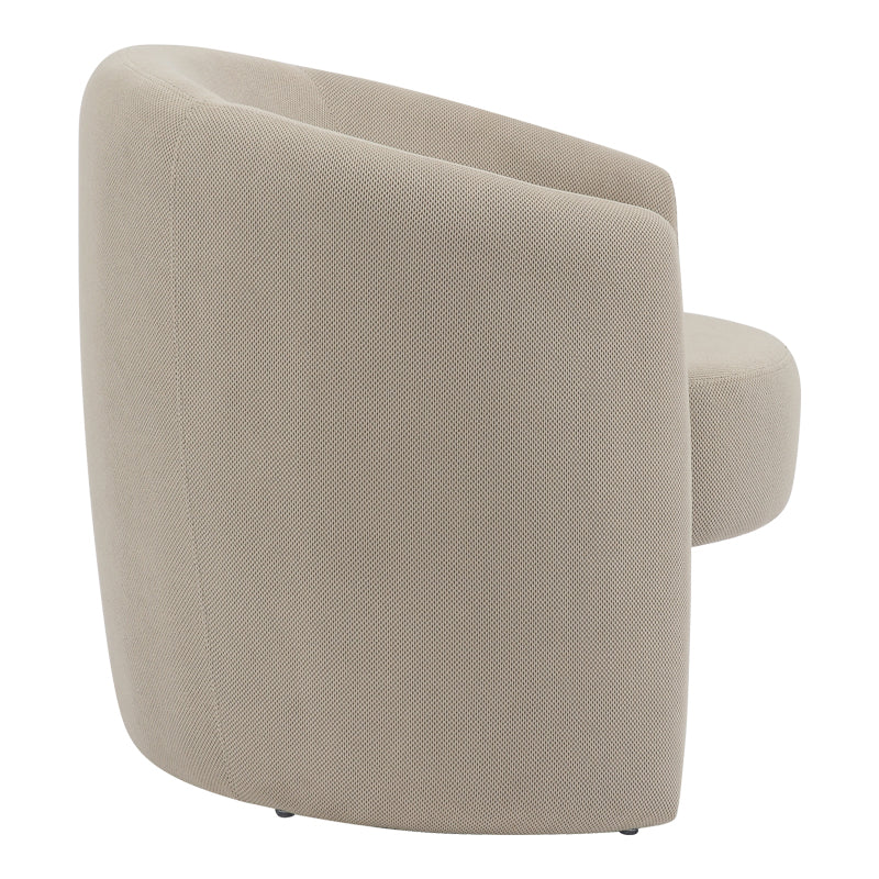 Barken armchair pakoworld fabric in beige shade 77x74.5x73cm