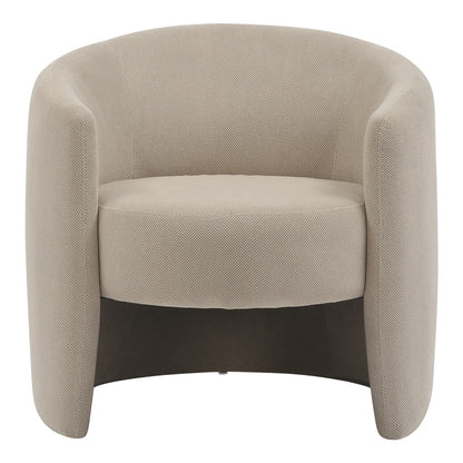 Barken armchair pakoworld fabric in beige shade 77x74.5x73cm