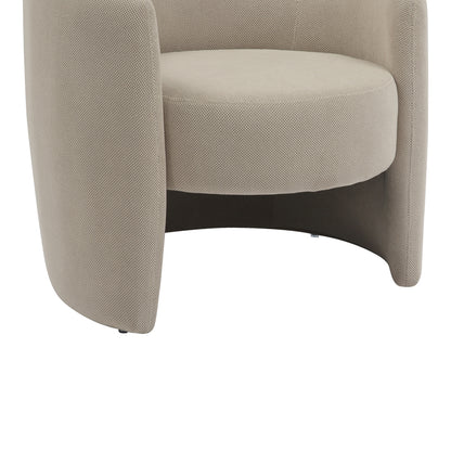 Barken armchair pakoworld fabric in beige shade 77x74.5x73cm