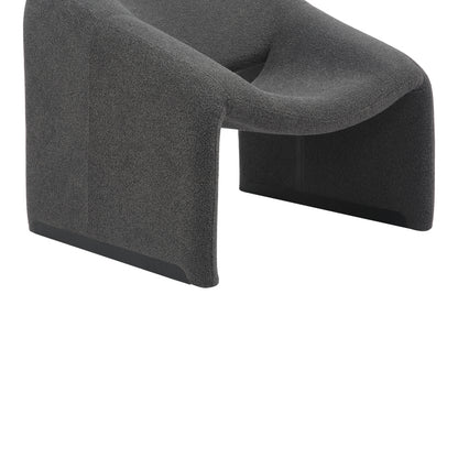 Armchair Clous pakoworld bouclé fabric in charcoal shade 86x77x73.5cm