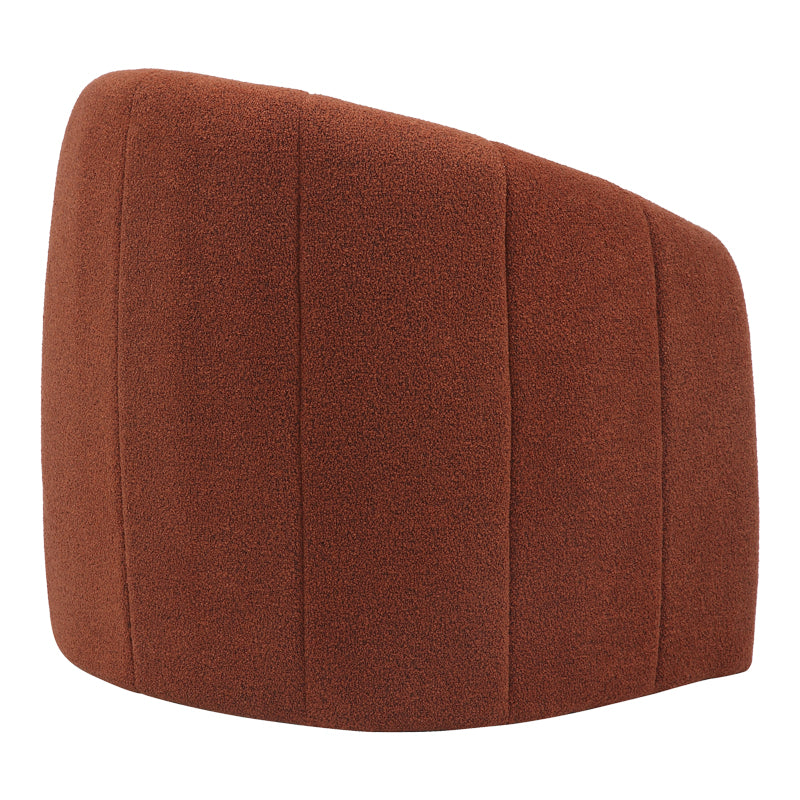 Fassy armchair pakoworld boucle fabric in tile shade 80x66x80cm