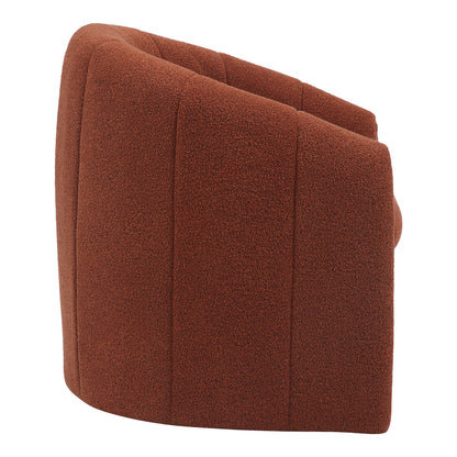 Fassy armchair pakoworld boucle fabric in tile shade 80x66x80cm