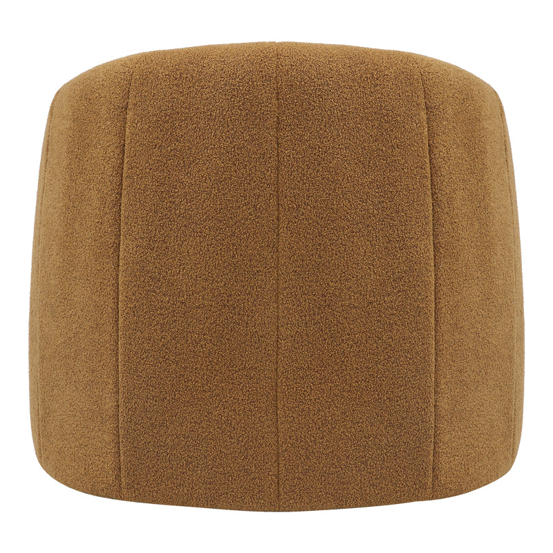 Fassy armchair pakoworld boucle fabric in mustard shade 80x66x80cm