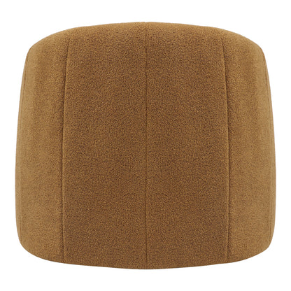 Fassy armchair pakoworld boucle fabric in mustard shade 80x66x80cm