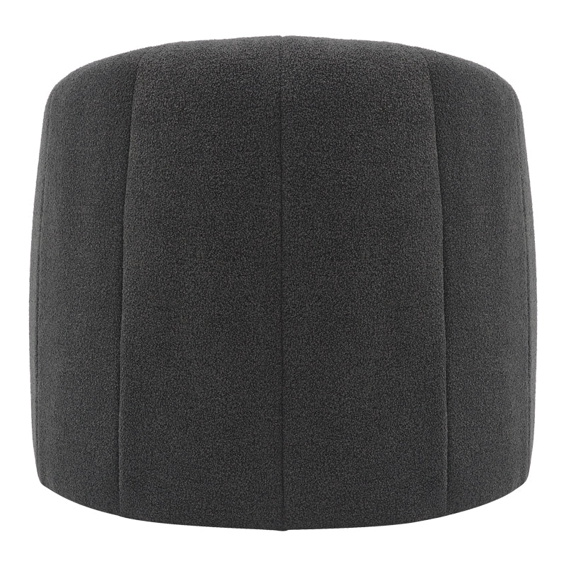 Fassy armchair pakoworld bouclé fabric in charcoal color 80x66x80cm