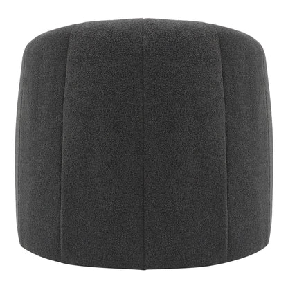 Fassy armchair pakoworld bouclé fabric in charcoal color 80x66x80cm