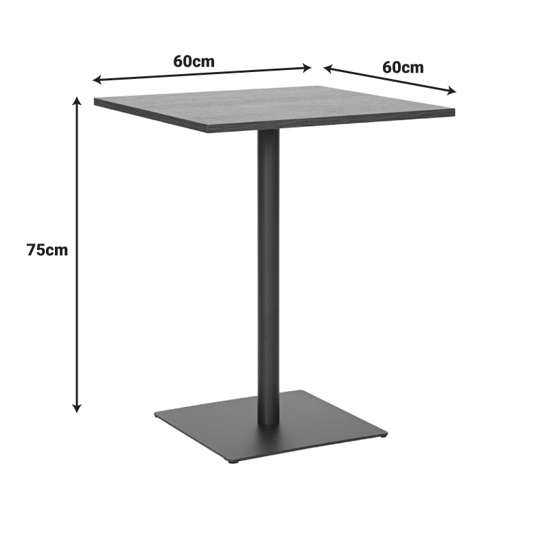 Table Nerobian mdf in sonoma color 60x60x75cm