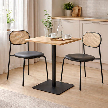 Table Nerobian mdf in sonoma color 60x60x75cm