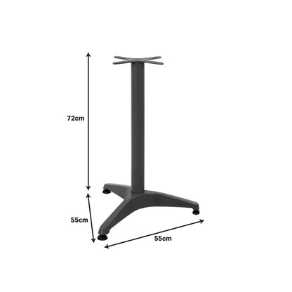 Метална основа за маса Oiseau в черен цвят 55x55x72 см