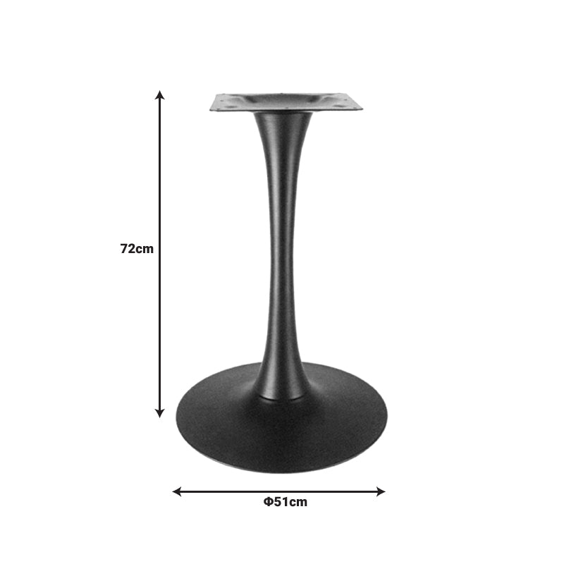 Cosmopol metal table base in black shade D50x72cm