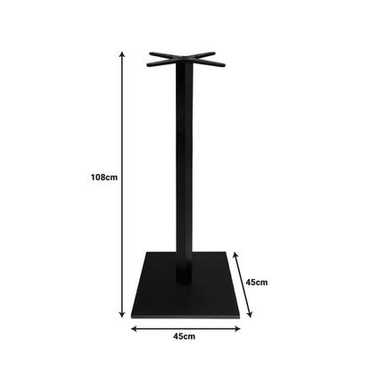 Метална основа за маса Cabanol в черен цвят 45x45x108 см