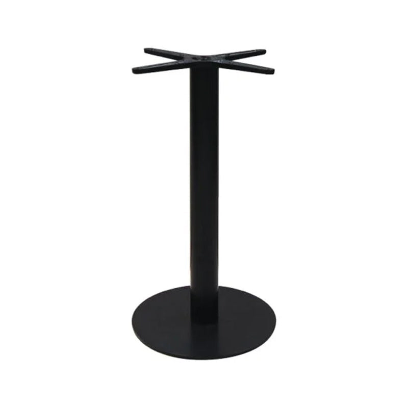 Stada metal bar table base in black shade D40x108cm