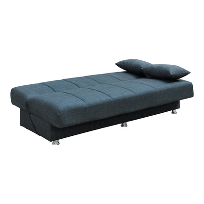 Romina pakoworld 3-seater sofa-bed with storage space anthracite fabric 180x83x79cm