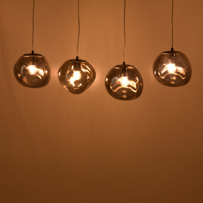 Ceiling light Vidro pakoworld E27 in gold color 60x15x80cm