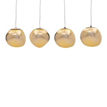 Ceiling light Vidro pakoworld E27 in gold color 60x15x80cm