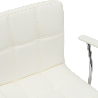 Office chair Buleco pakoworld pu white 56x46x74-86cm