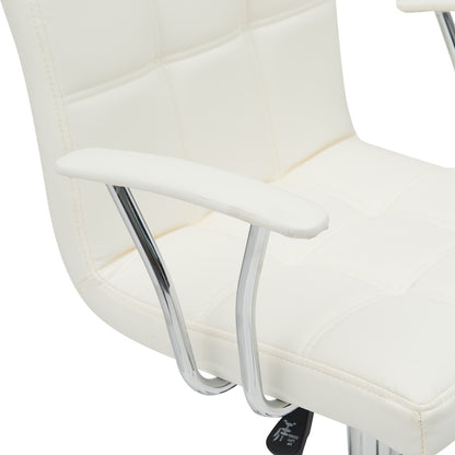 Office chair Buleco pakoworld pu white 56x46x74-86cm