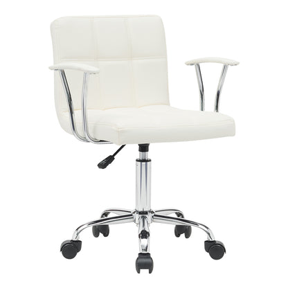 Office chair Buleco pakoworld pu white 56x46x74-86cm
