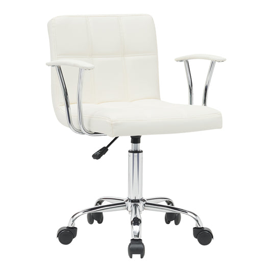 Office chair Buleco pakoworld pu white 56x46x74-86cm