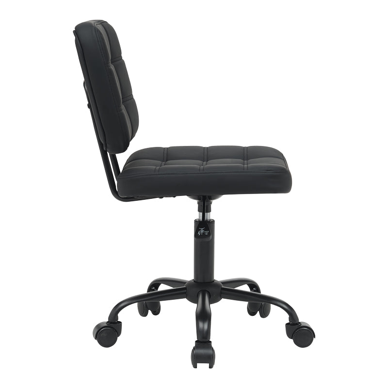 Office chair Sedia pakoworld pu black 50x50x75-85cm