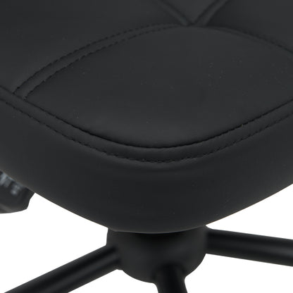 Office chair Sedia pakoworld pu black 50x50x75-85cm