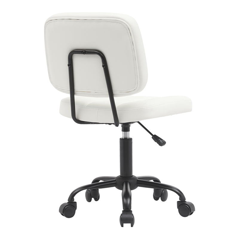 Office chair Sedia pakoworld pu white 50x50x75-85cm