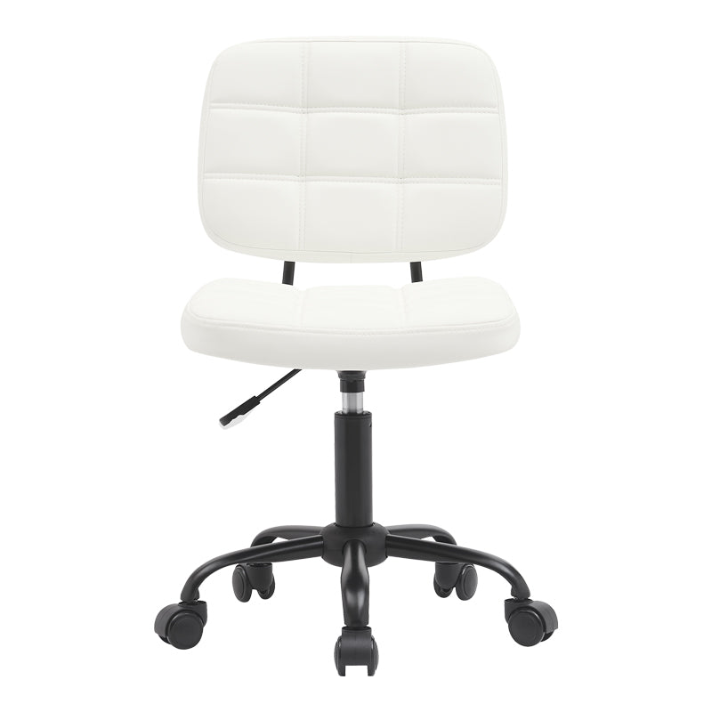 Office chair Sedia pakoworld pu white 50x50x75-85cm