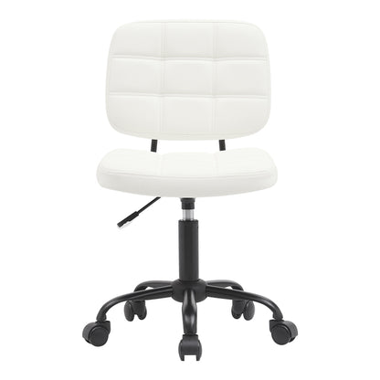 Office chair Sedia pakoworld pu white 50x50x75-85cm
