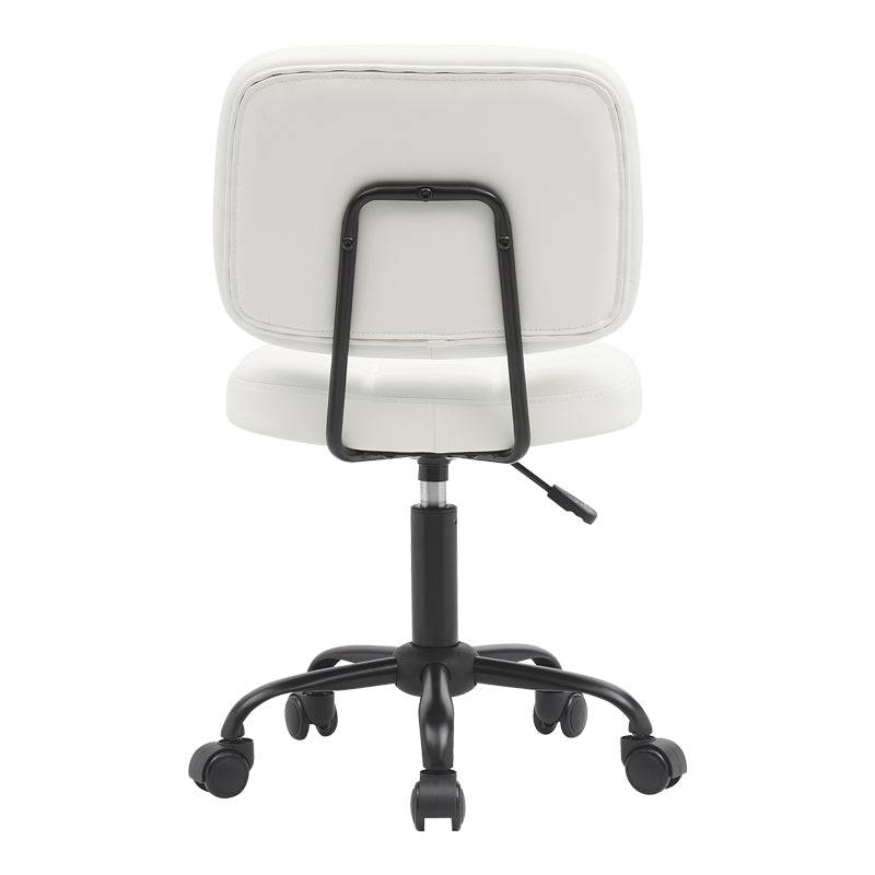 Office chair Sedia pakoworld pu white 50x50x75-85cm